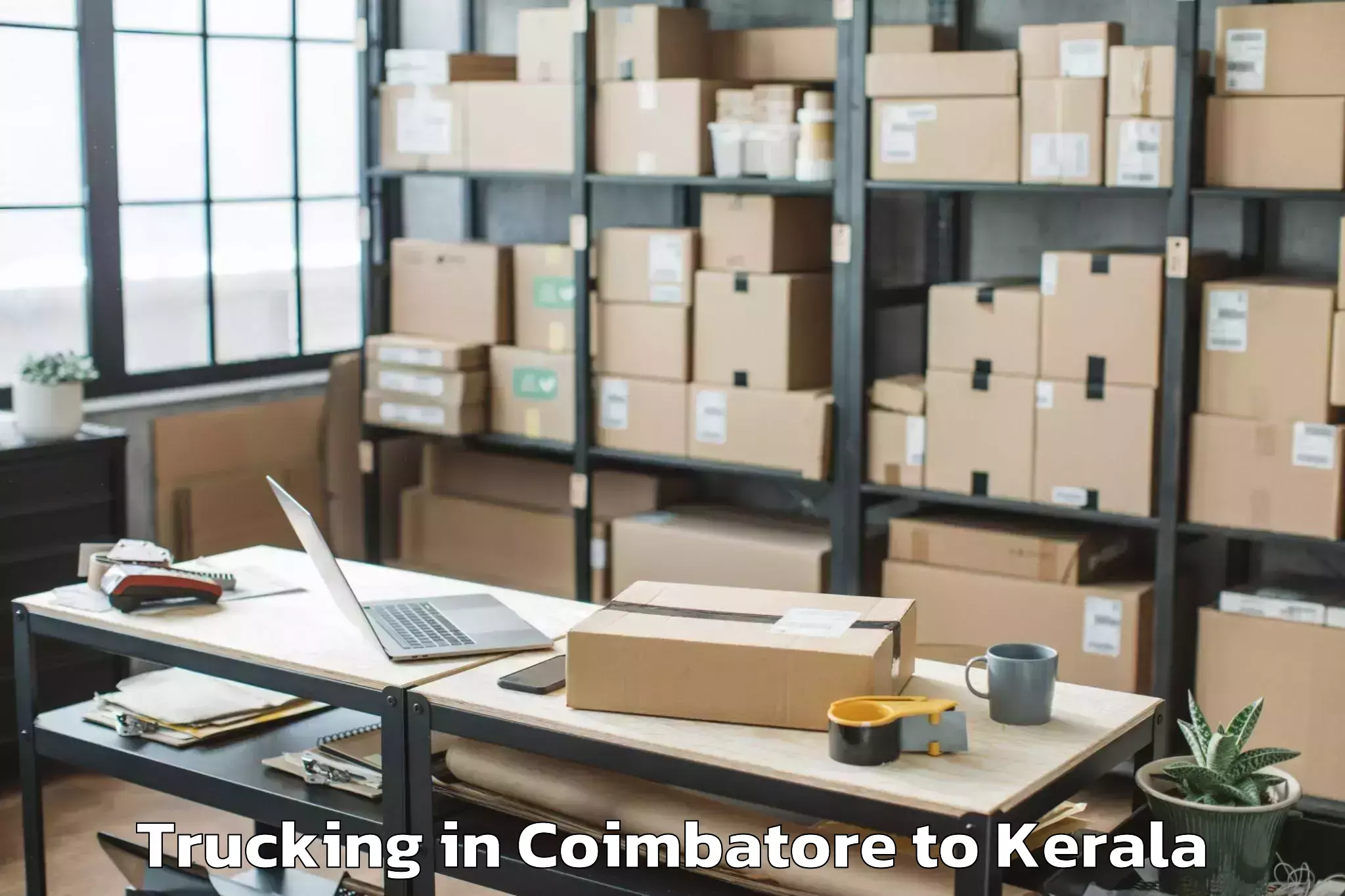 Book Coimbatore to Kerala University Of Fisheries Trucking